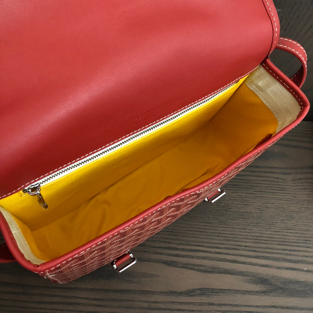 戈G家-Belvedere 郵差包 紅色