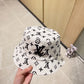 路L家-2023春夏新款 刺繡漁夫帽 白色
