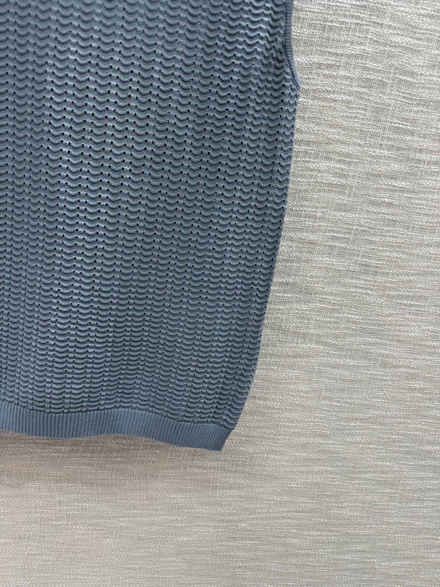 穆Ｍ家-2404 重工釘珠針織背心 灰色