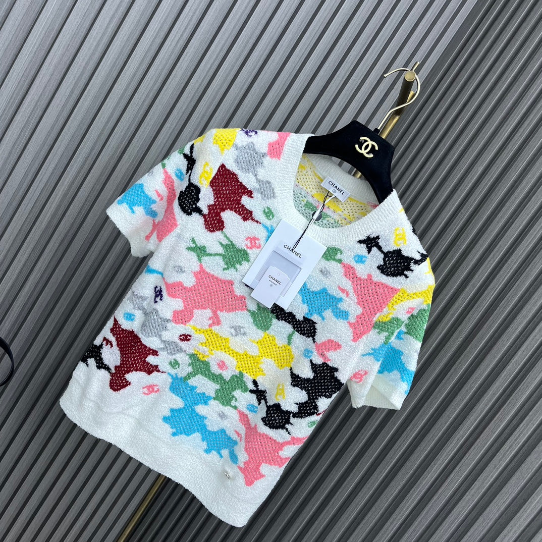 小香家-2404 24新品上架 鏤空針織上衣