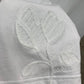 克羅C-2403 24SS春夏新款花朵刺繡短袖TEE 白色
