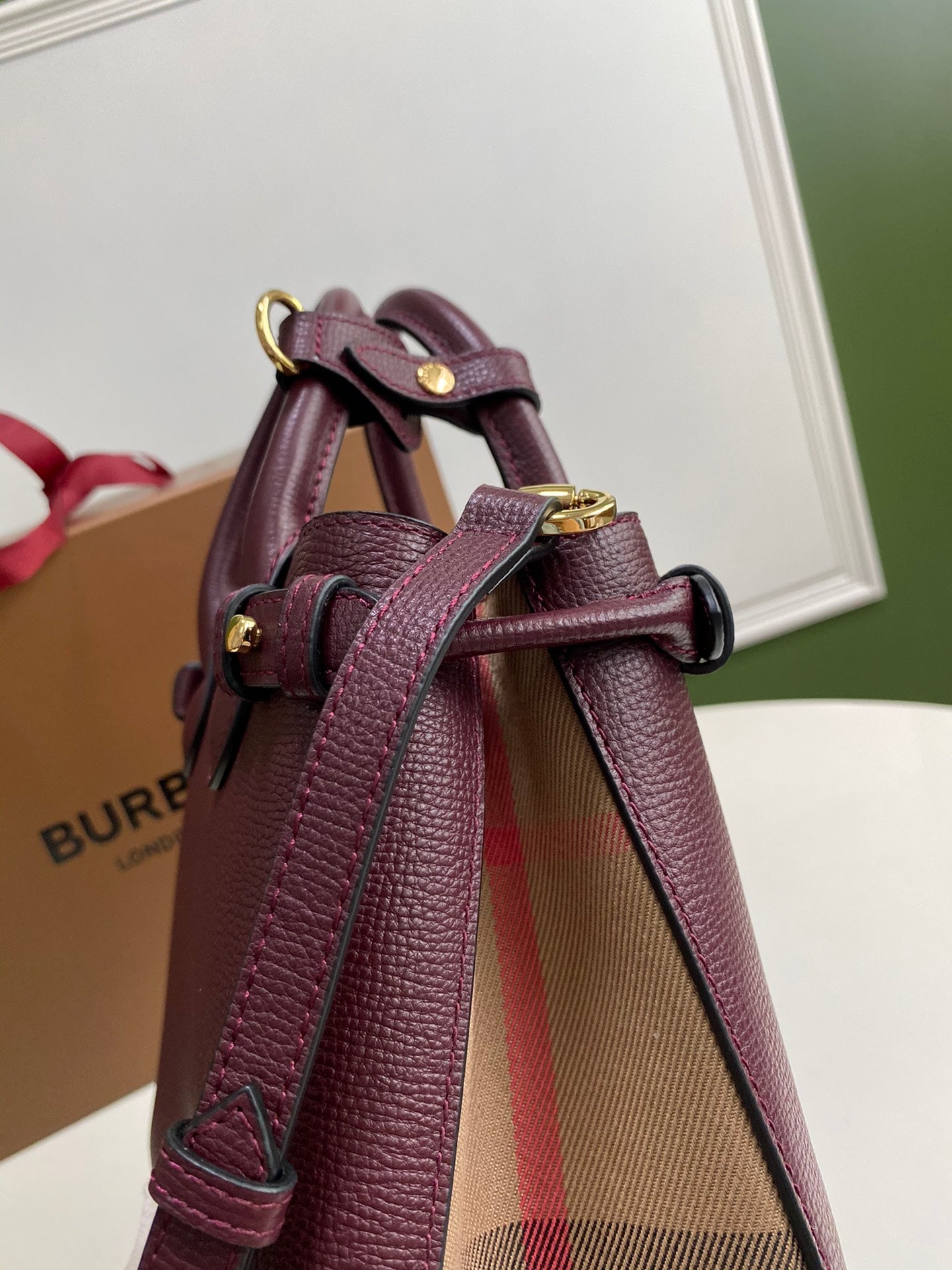 巴B家-The Banner 班纳手袋 26cm酒紅色