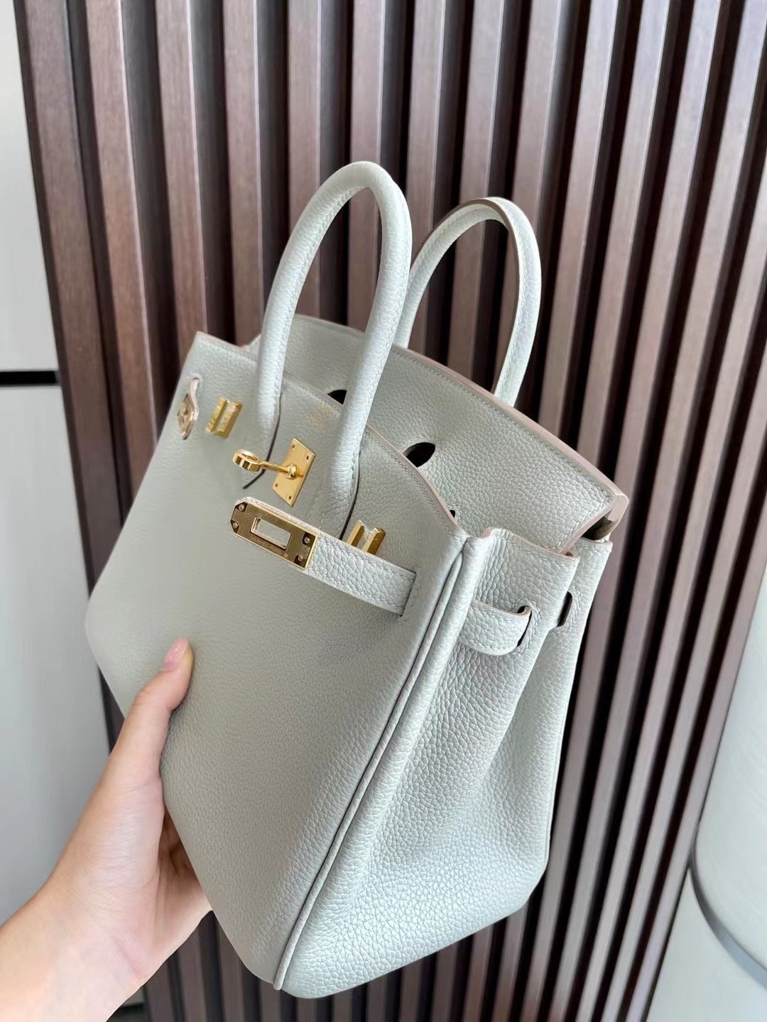 小愛款-Birkin 25 Togo 珍珠灰8O 金扣