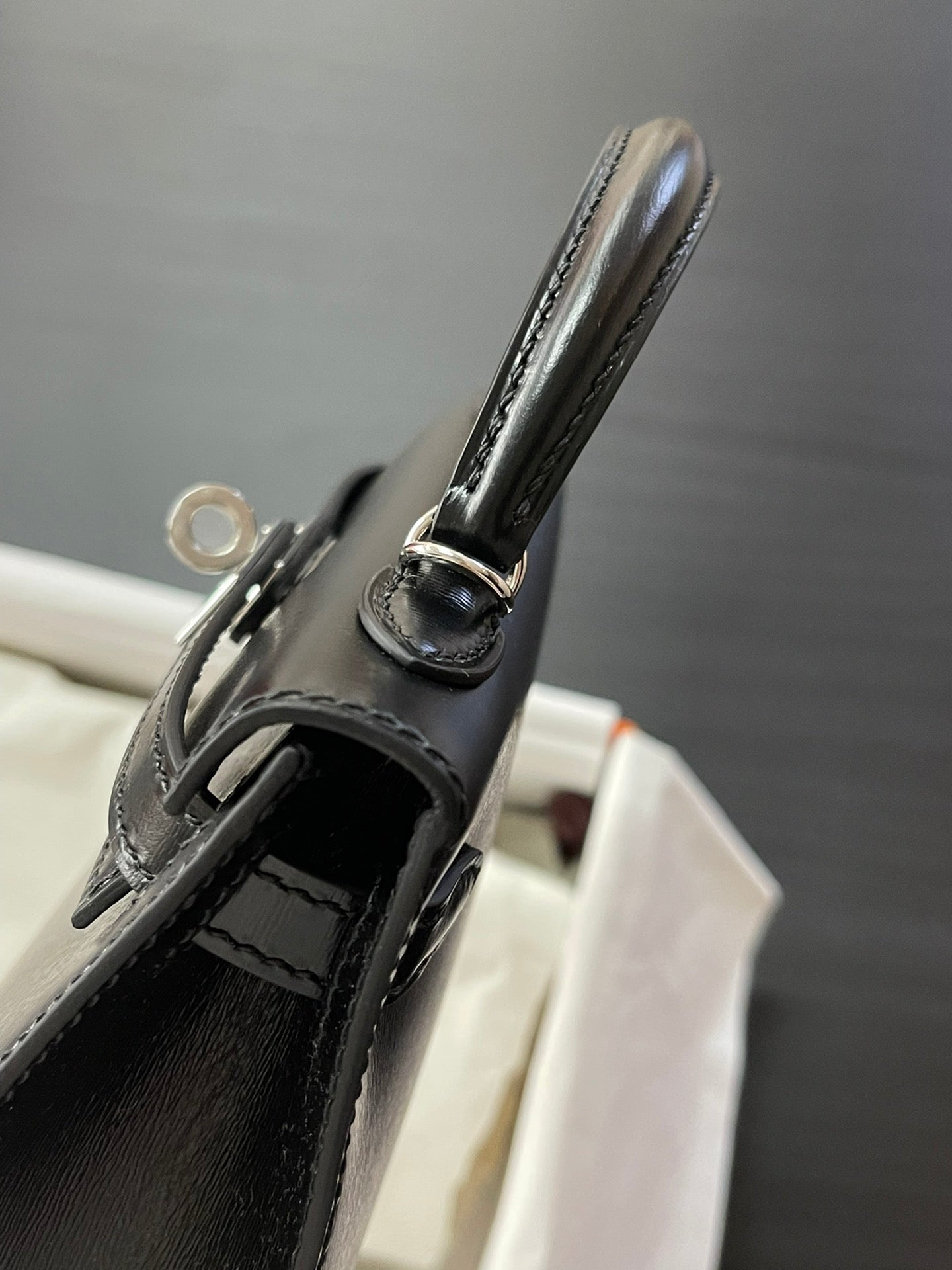 小愛款-Kelly Mini 2代 Box 黑色 銀扣