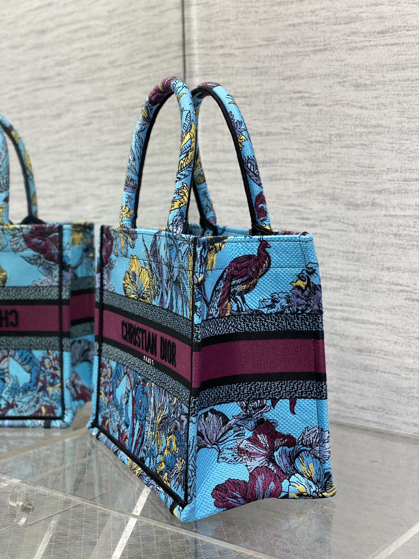 迪D家-Book Tote 2023春夏系列 動物園亮藍色 小號