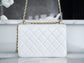 小香家-Chanel 24c雙金球 CF Mini19 白色