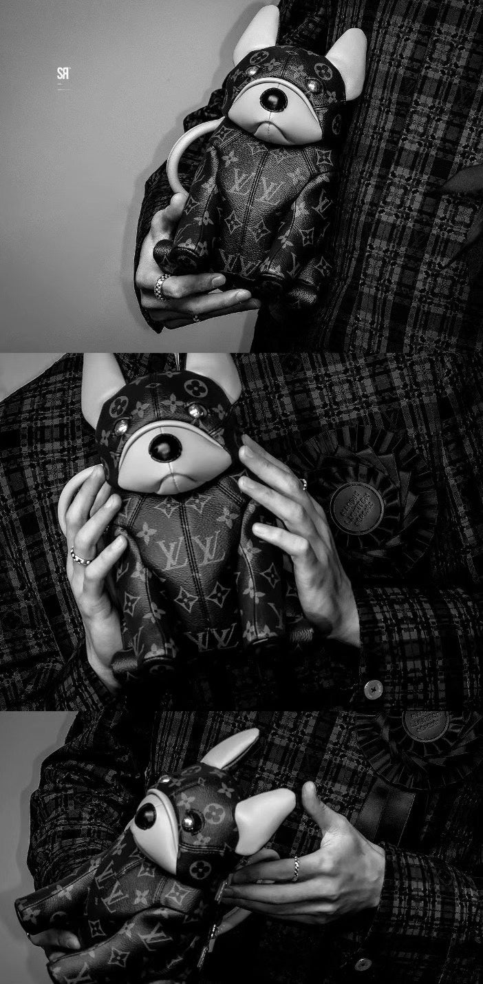 路L家-M12617 POOCH BAG手袋法鬥狗 棕色