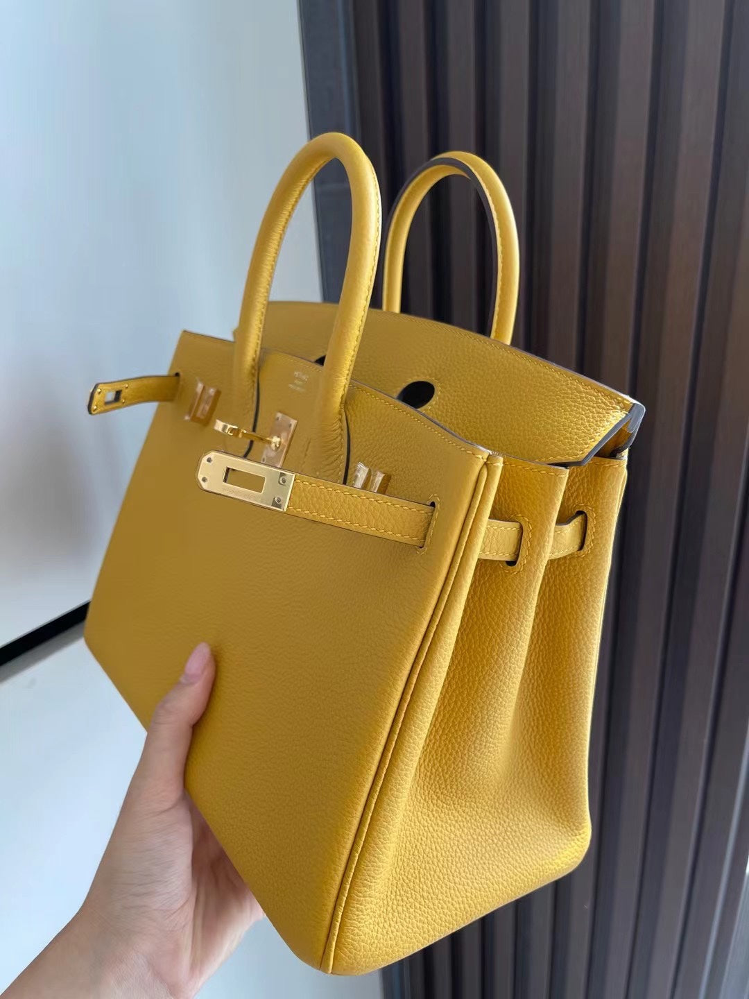 小愛款-Birkin 25 Togo 琥珀黃 金扣