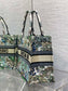 迪D家-Book Tote 2023春夏系列 浪漫花刺繡 中號