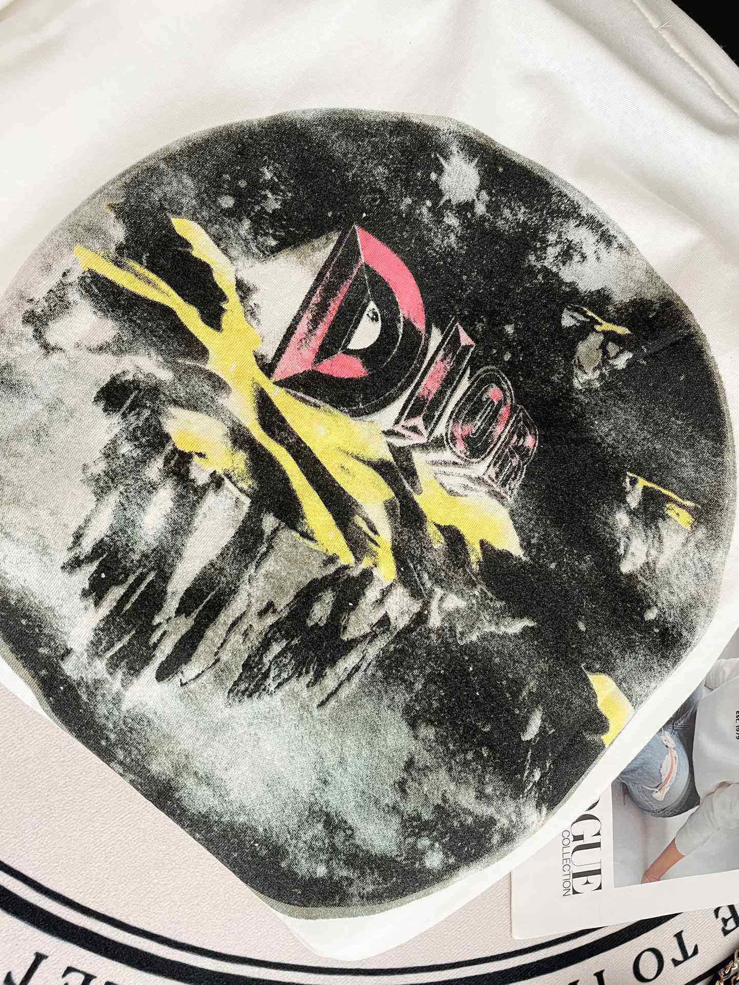 迪D家-2403 印花圓領寬鬆短袖Tee