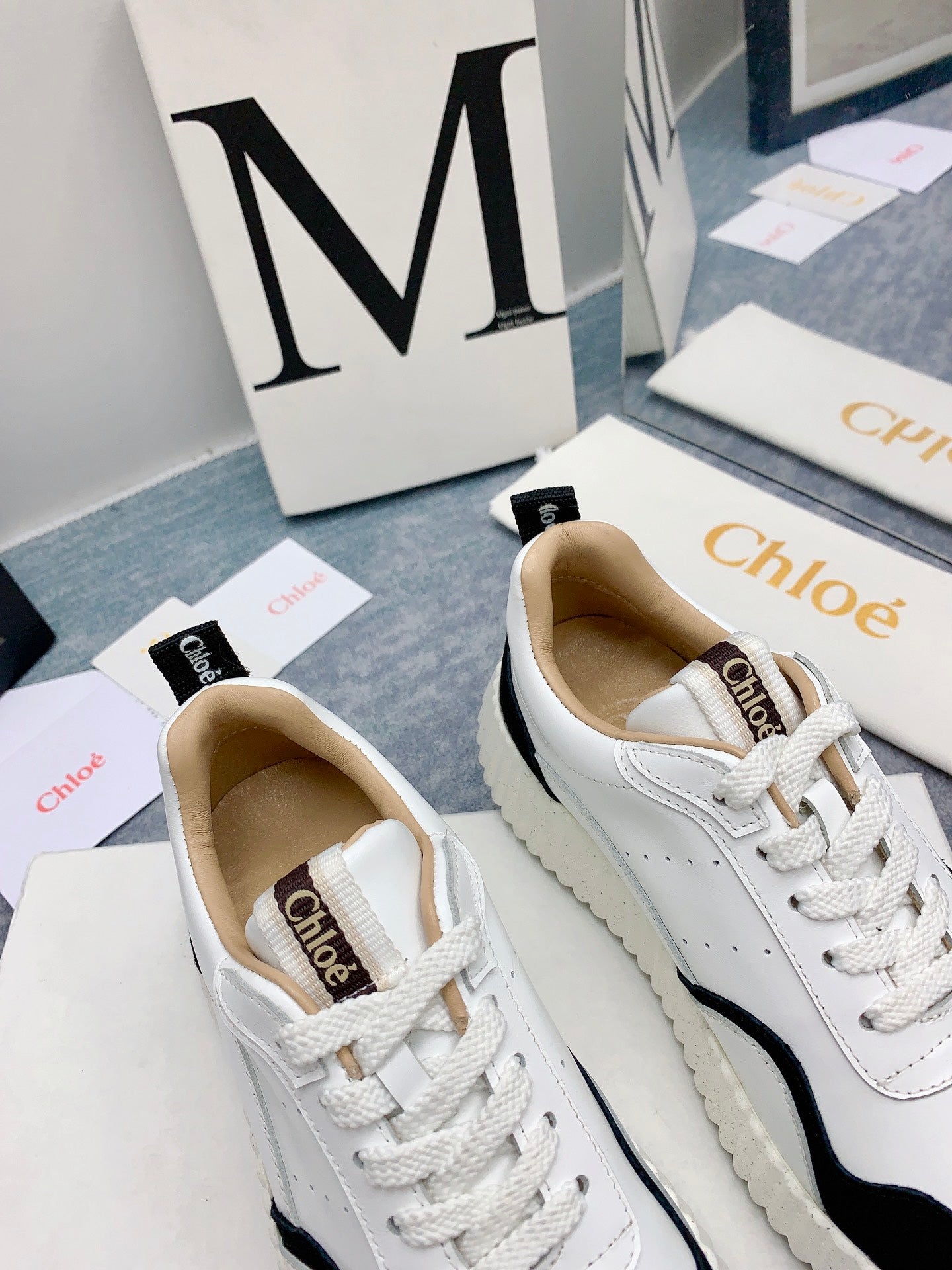 克羅C-Nama sneaker彩虹系列 運動鞋 白黑色
