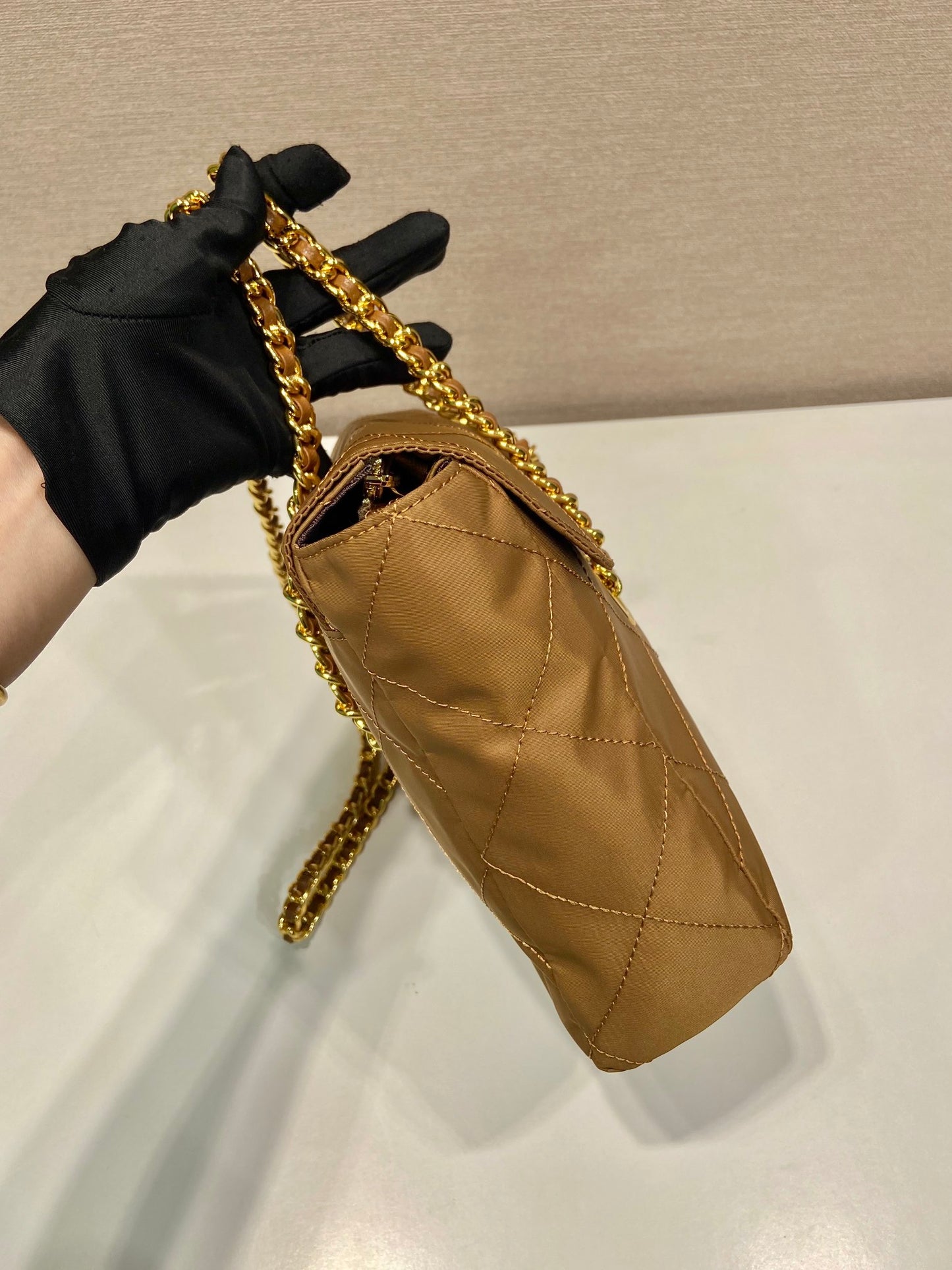 普P家-中古掀蓋包 棕色