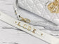 迪D家-Lady dior myABC 羊皮白色金扣 小號