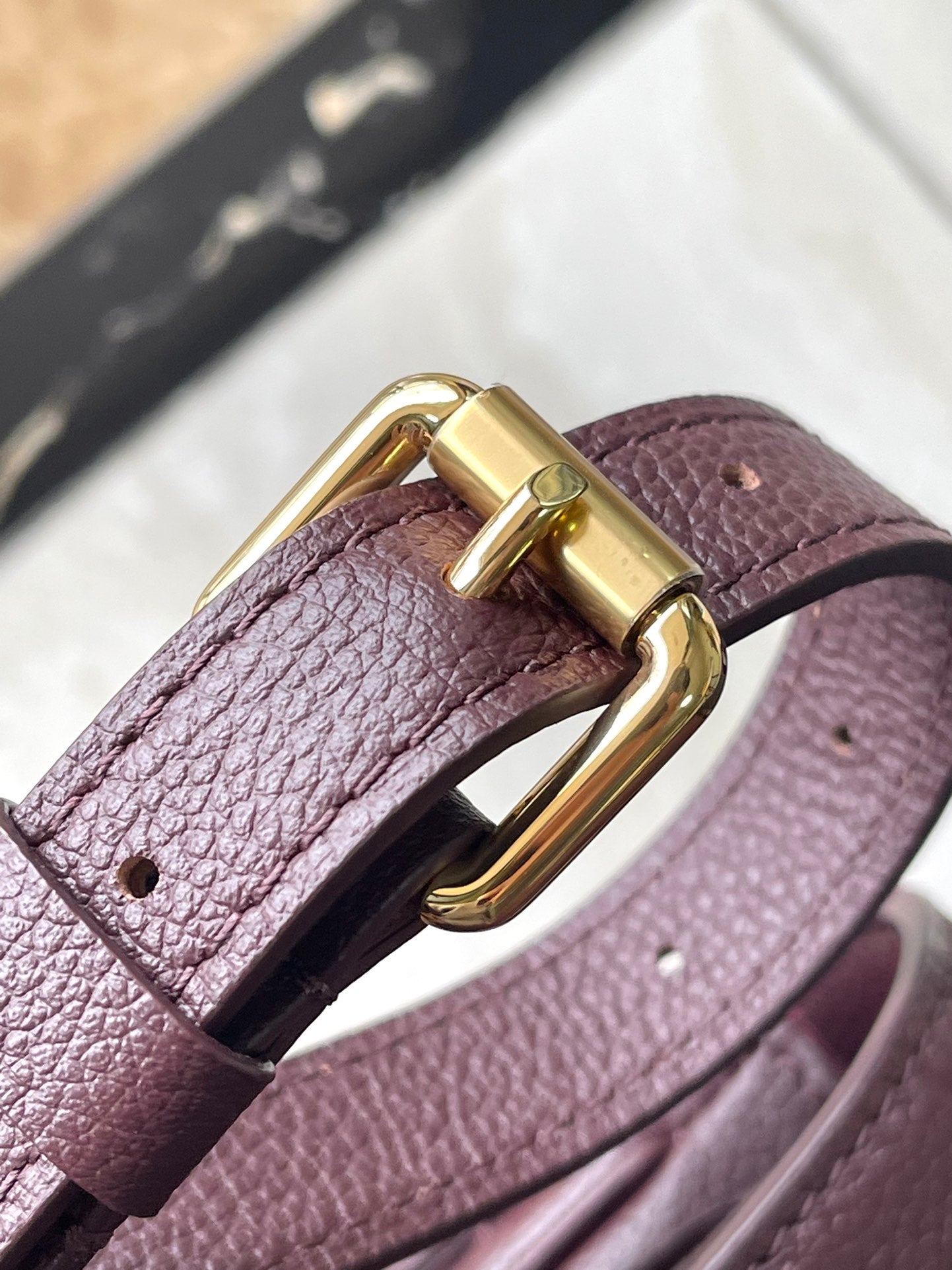 M46613 路L家-Pochette Metis 經典花紋牛皮 酒紅色