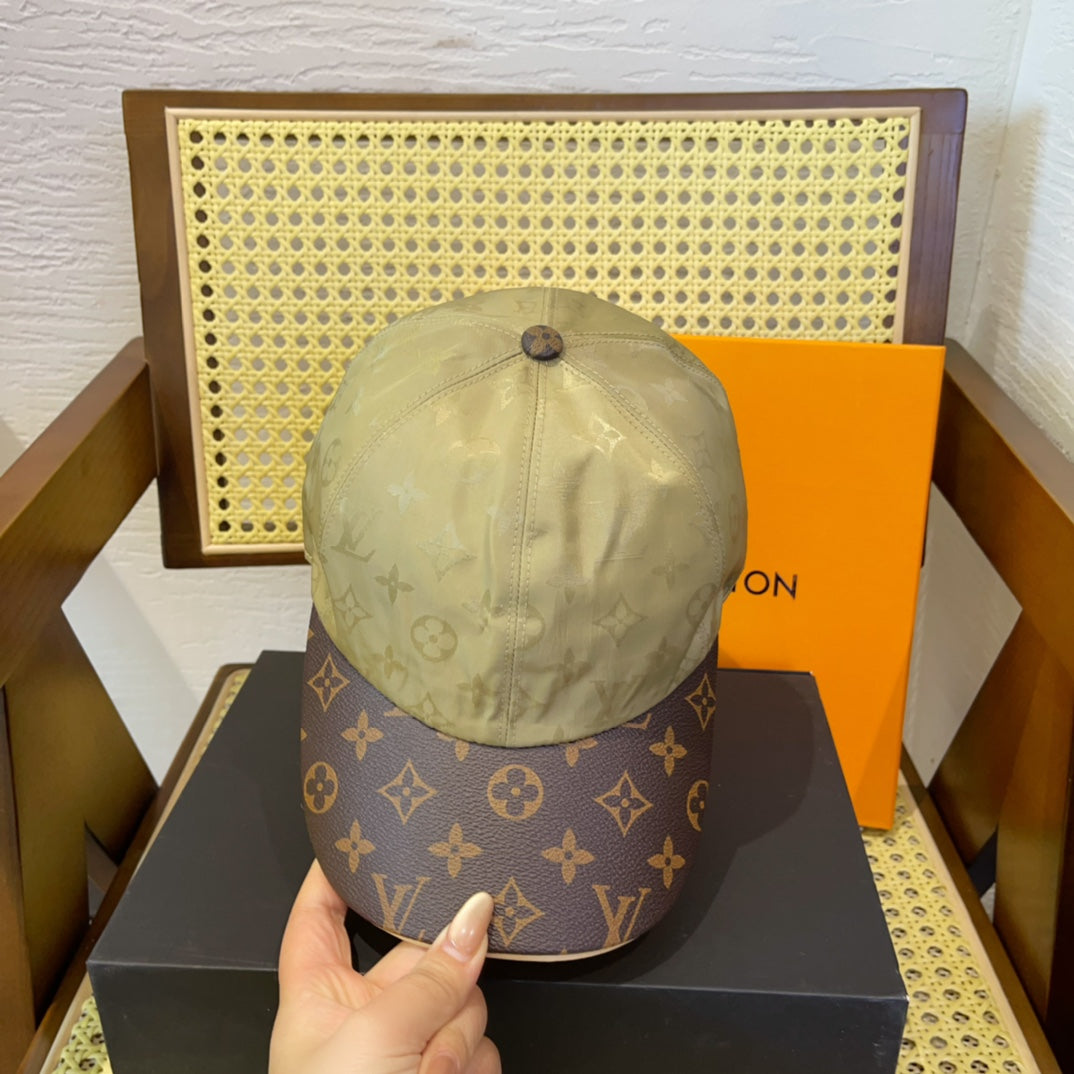 路L家-復刻版老花棒球帽 卡其