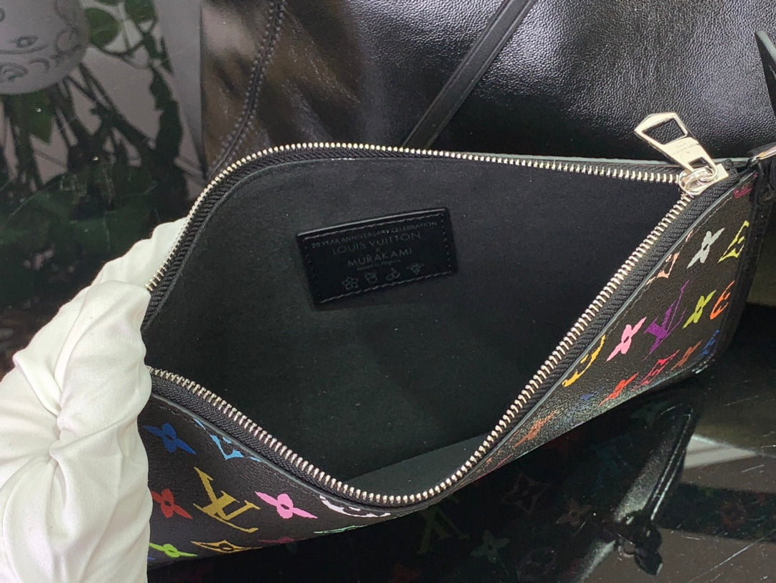 路L家-CARRYALL Dark 羊皮革中號手袋 黑色