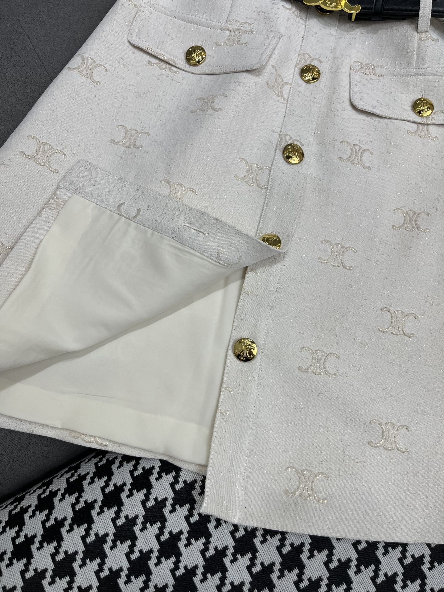 賽C家-2403 24SS春夏新款翻領洋裝 白色