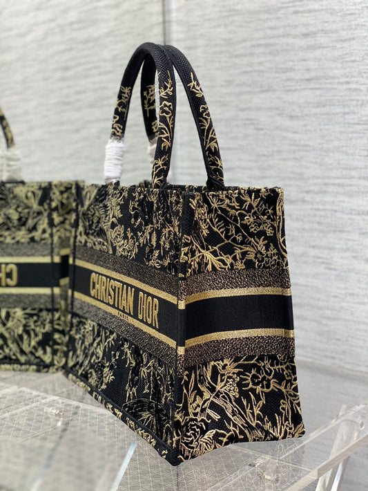迪D家-BookTote 刺繡手袋 金絲線系列 36x18x28cm