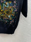 迪D家-2403 24早春最新系列重工刺繡針織短袖 黑色