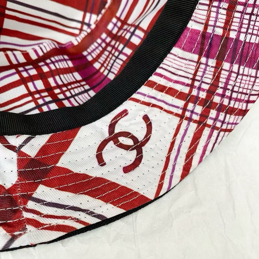 小香家-簡約刺繡Logo帆布漁夫帽 黑色