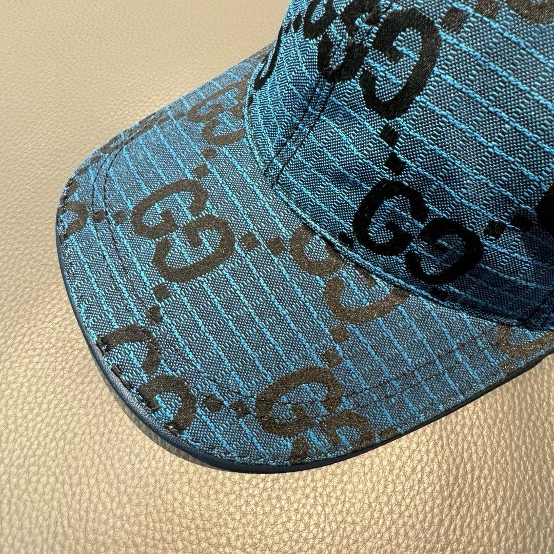 古G家-簡約雙G棒球帽 藍色