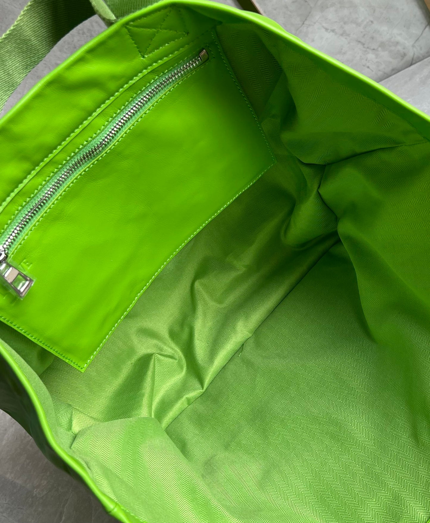 羅L威-Fold shopper 最新秀款購物袋 亮綠色
