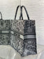 迪D家-Book Tote 2023春夏系列 巴黎地圖刺繡 灰色 大號