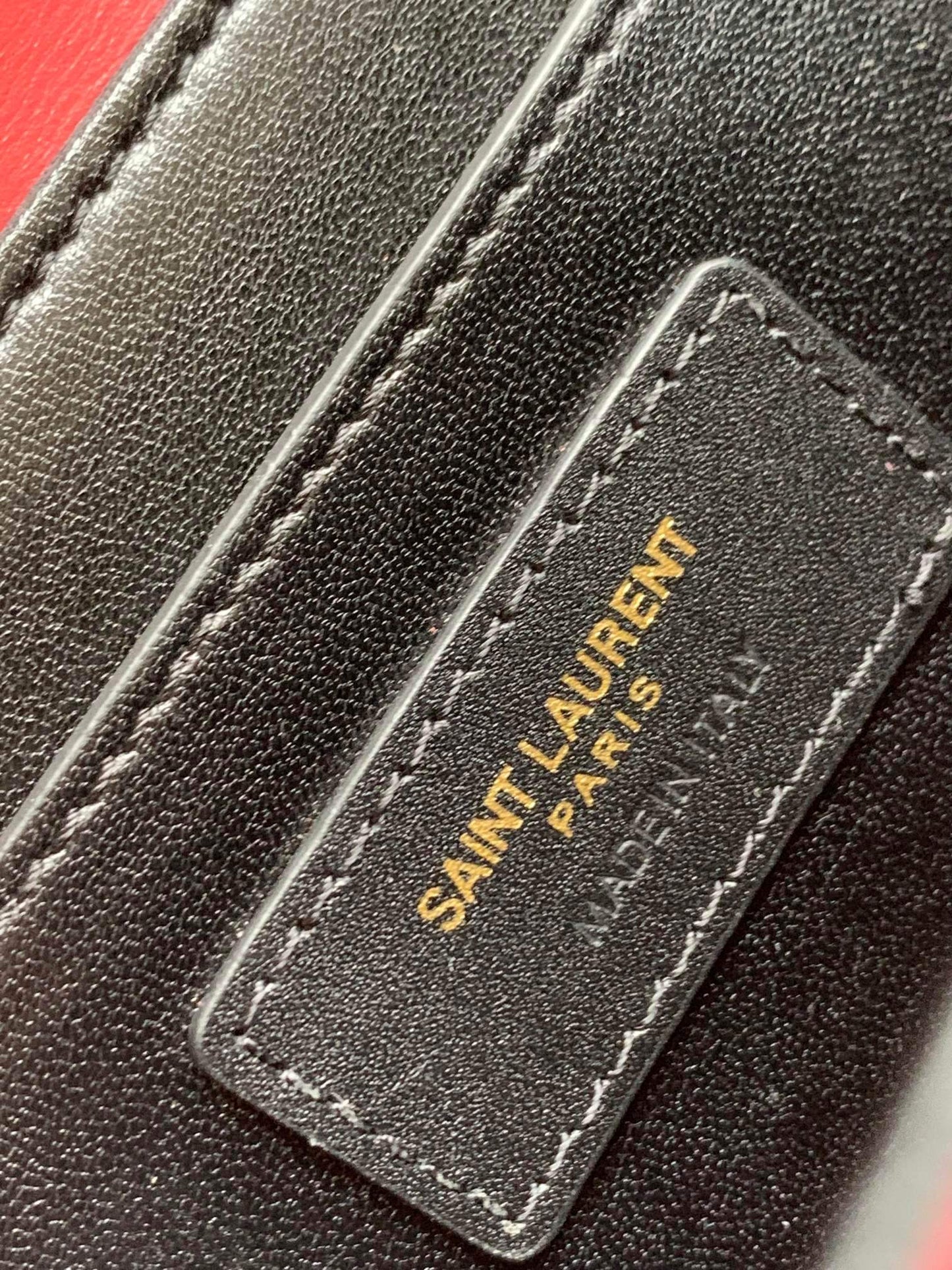 聖Y羅-BOX SAINT LAURENT 豆腐包 小號 酒紅色