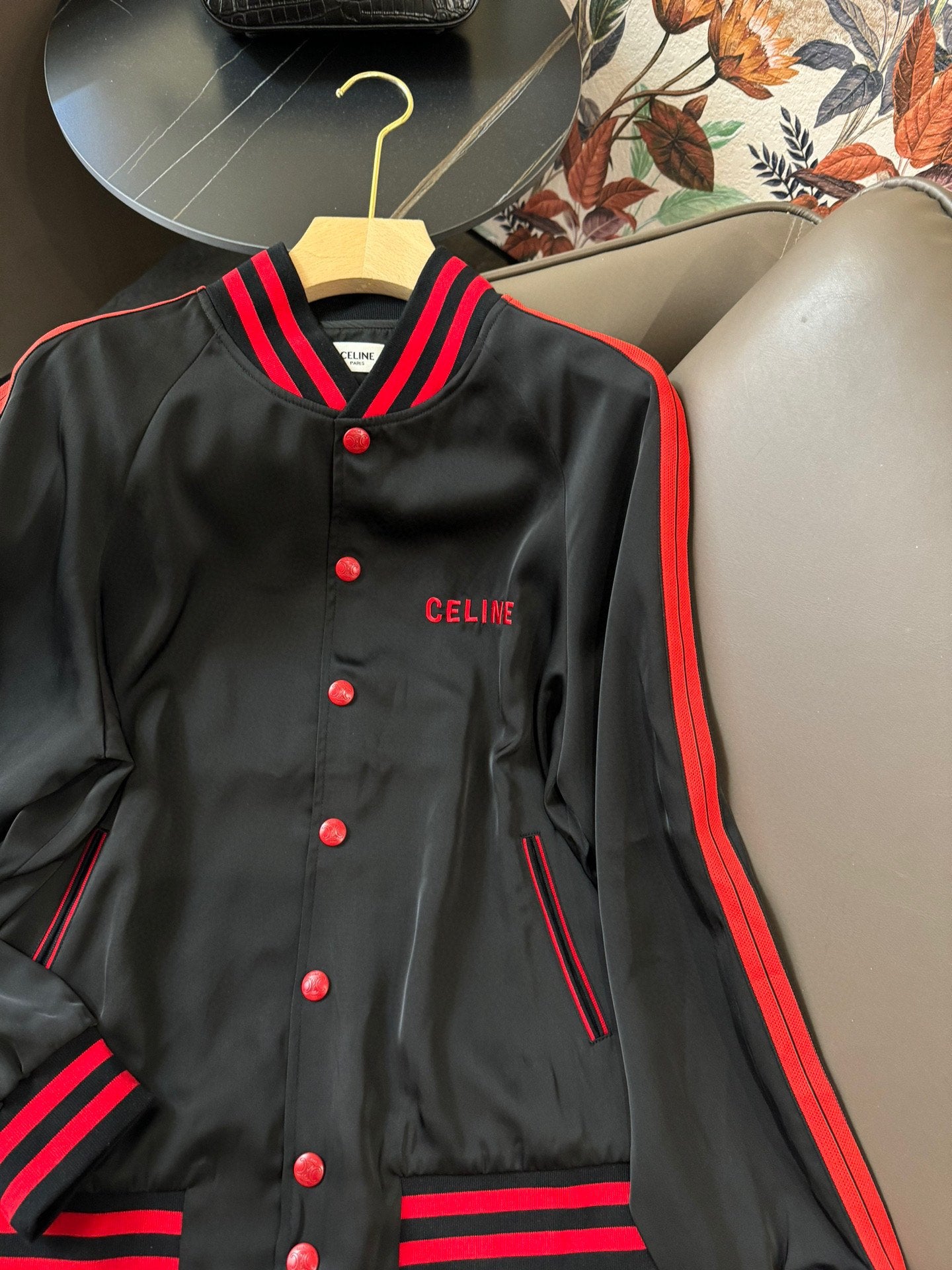 賽C家-2403 24SS新款撞色拼接繡花logo棒球外套