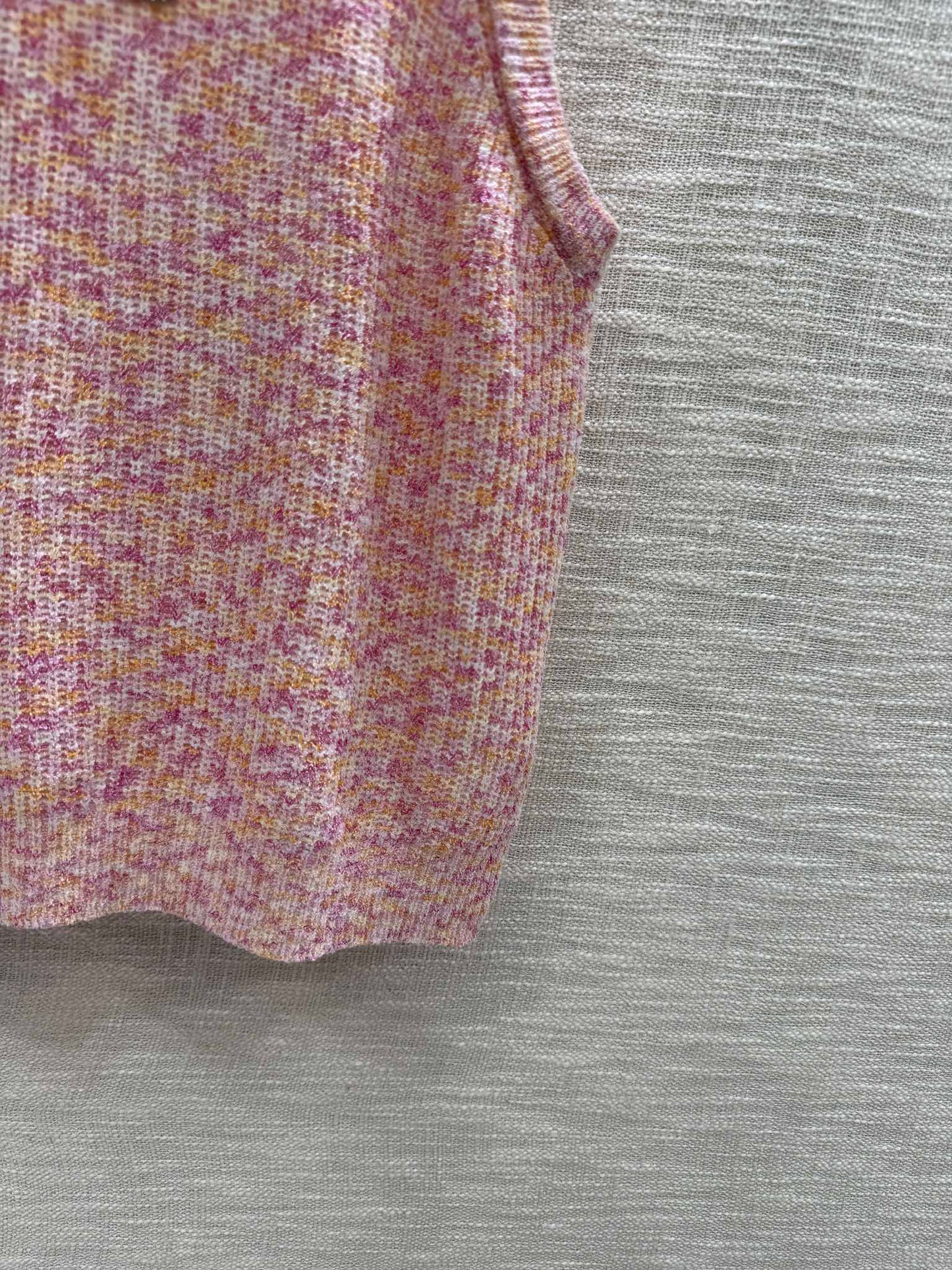 小香家-2403 彩色針織吊帶背心 粉色