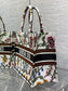 迪D家 Book Tote 刺繡字母白花 中號36.5cm