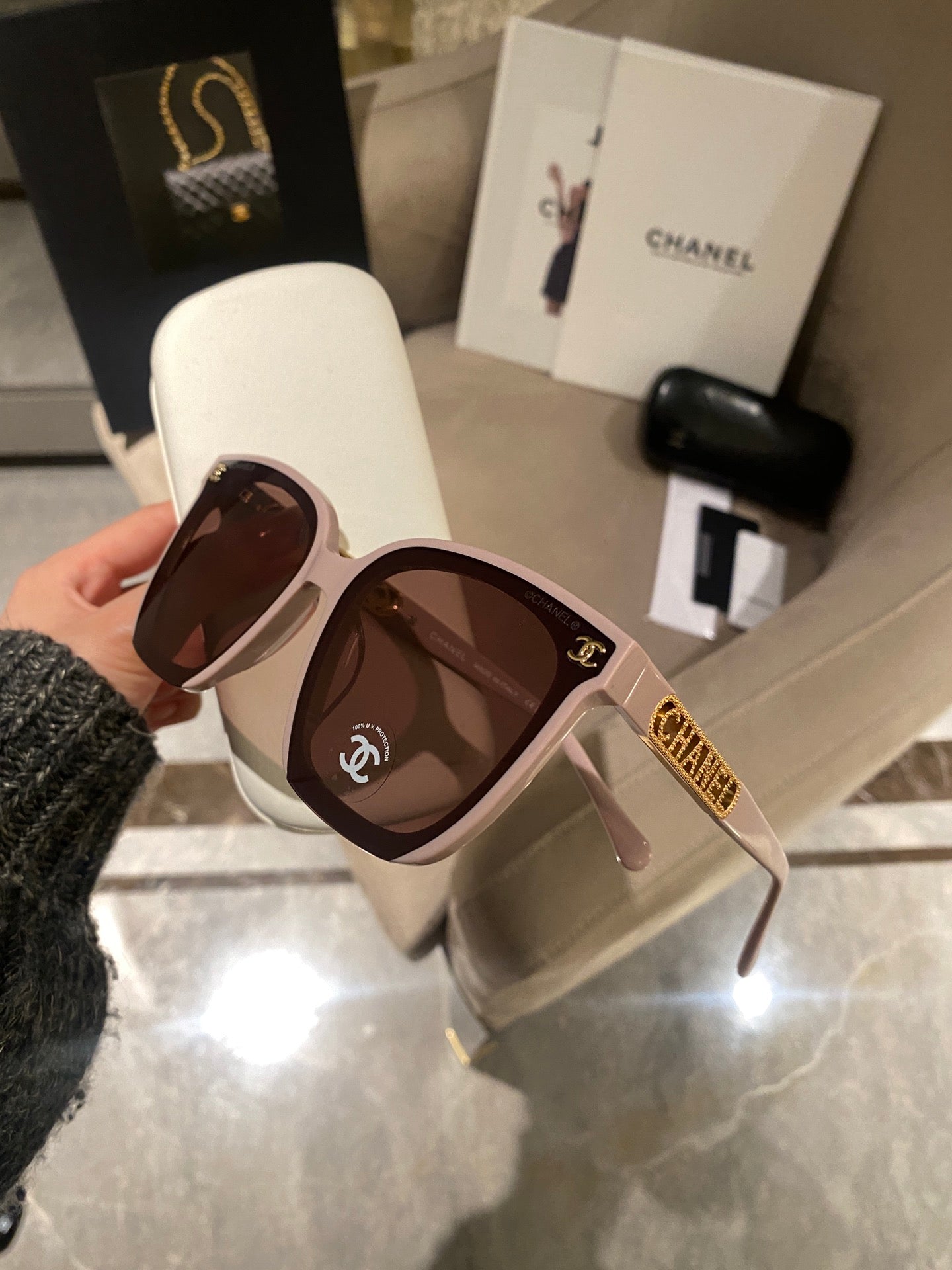 小香家-墨鏡 CH0775 64口15-145 粉色
