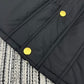 賽C家-2403 拼接黑色燈芯絨棉服外套