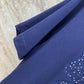 迪D家-2403 蝴蝶刺繡logo圓領短袖TEE 藍色