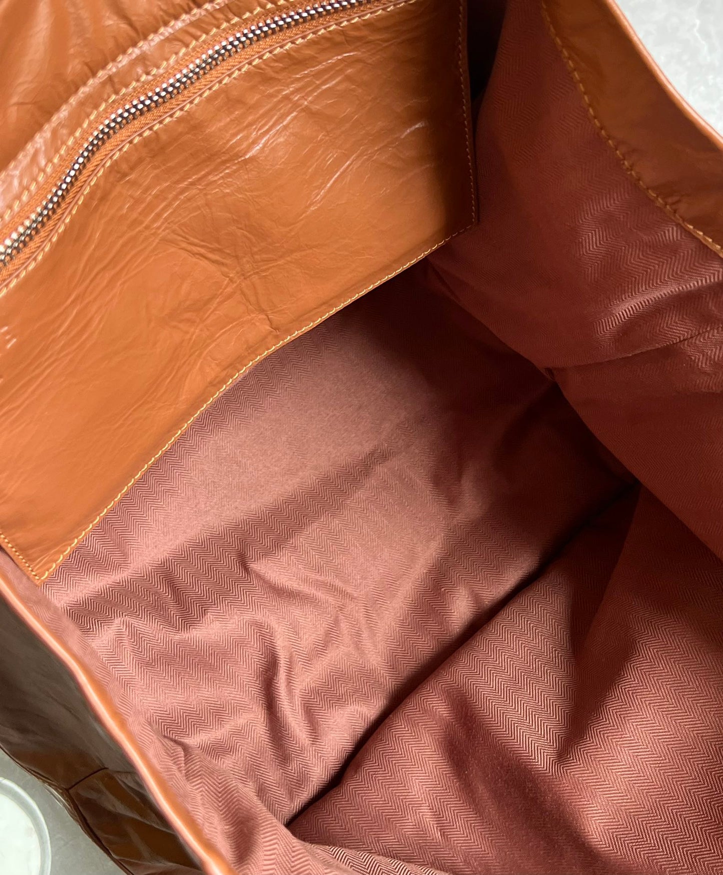 羅L威-Fold shopper 最新秀款購物袋 咖啡色