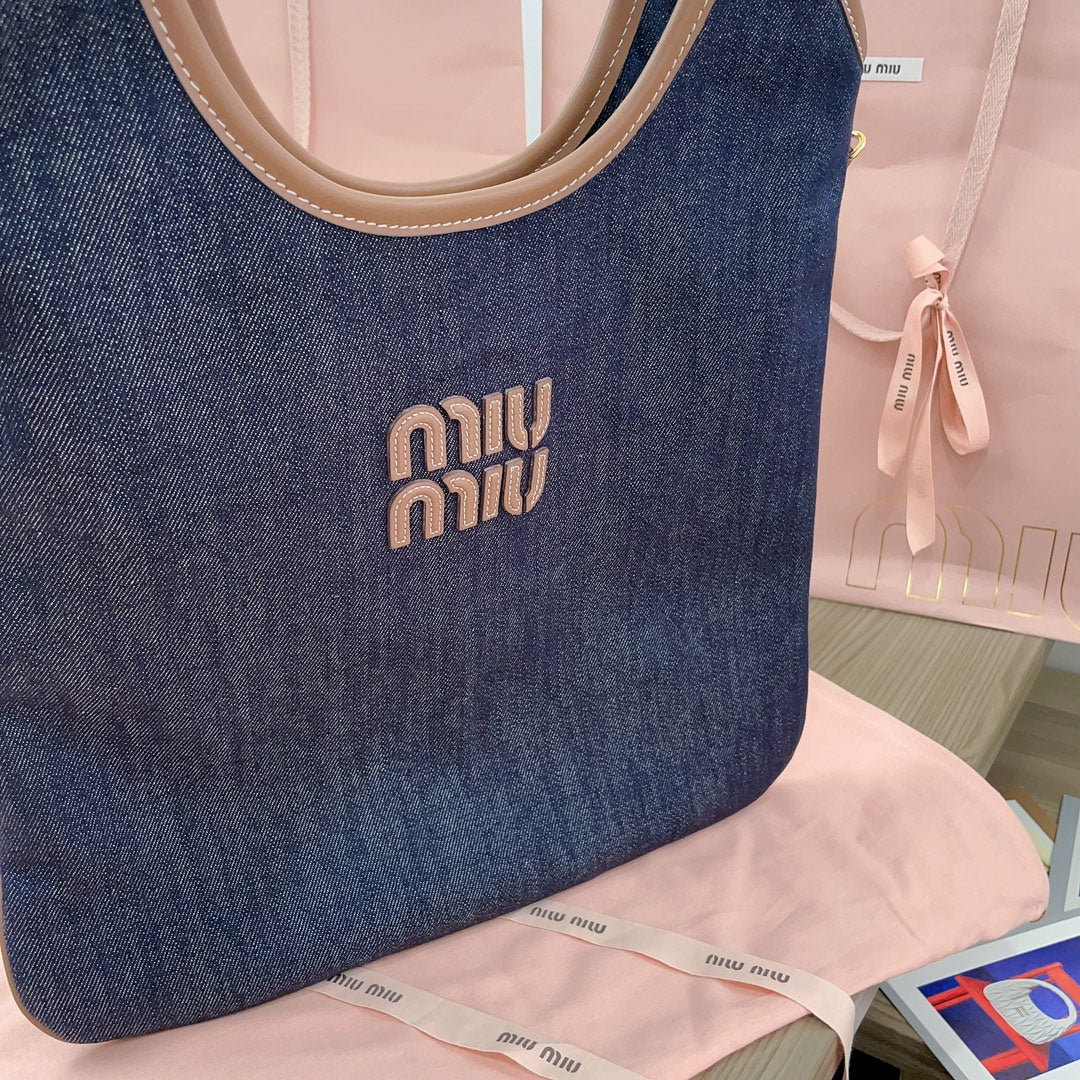 穆M家-IVY 托特包 伊勢丹限定牛仔-小號