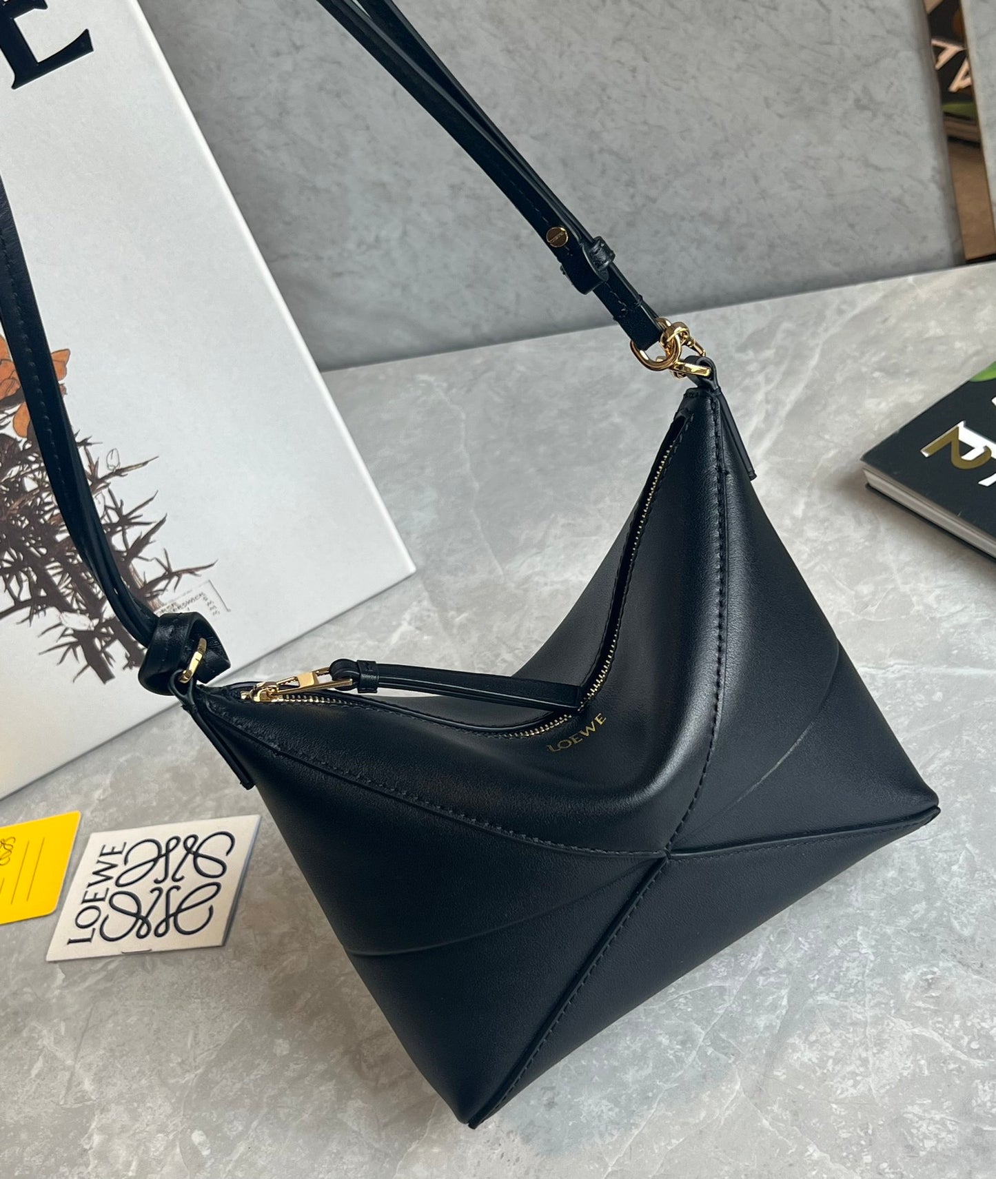 羅L威-PUZZLE FOLD POUCH 麻將包 經典黑