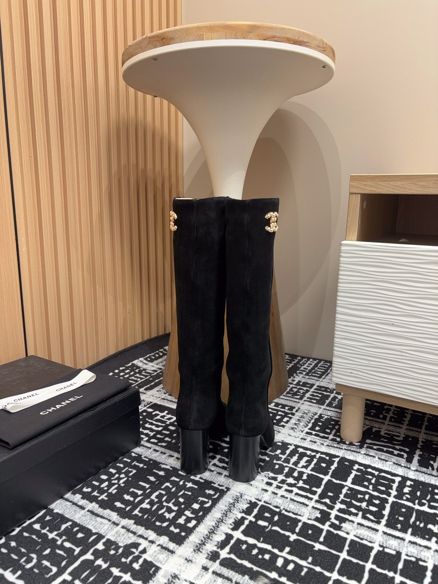 小香家-2024騎士高跟長靴 黑色