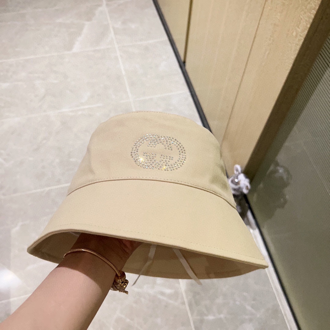 古G家-2023新款簡約水鑽款漁夫帽