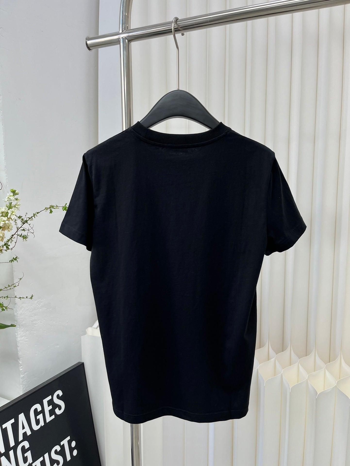 克羅C-2403 24春夏官網新品刺繡TEE 黑色