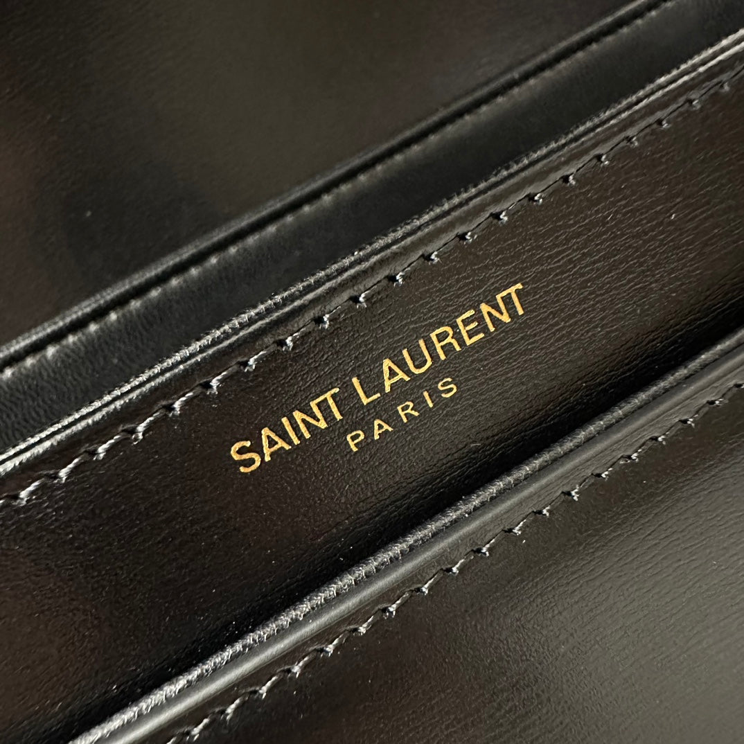 聖Y羅-BOX SAINT LAURENT 豆腐包 大號 黑色