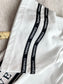 小香家-2403 重工刺繡字母寬鬆短袖Tee