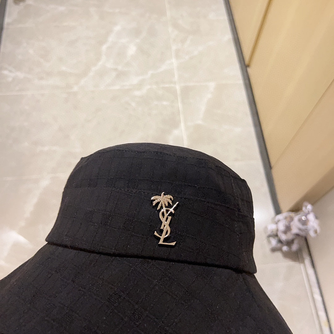 聖Y羅-金屬字母漁夫帽 黑色