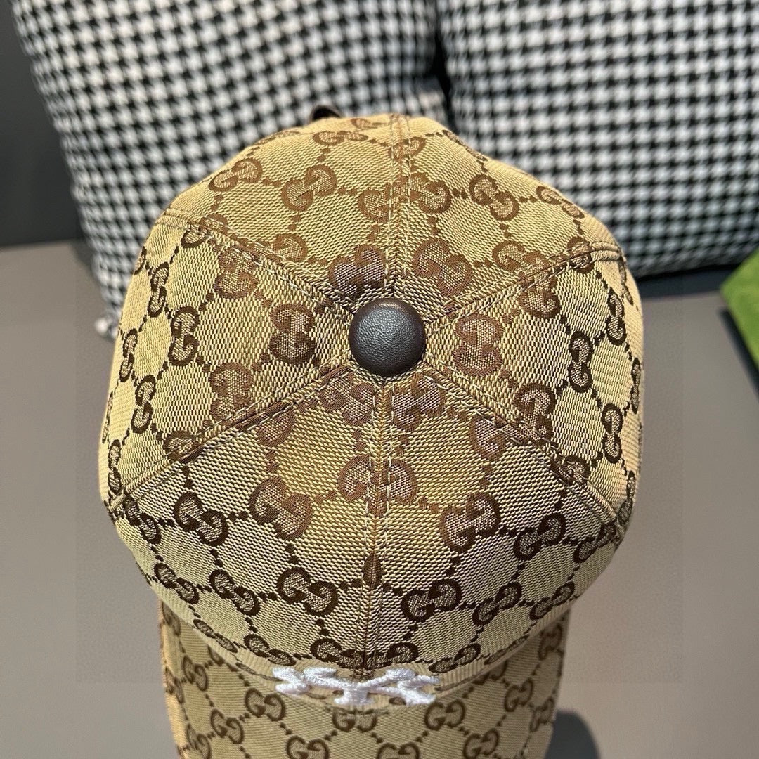 古G家-聯名款NY刺繡棒球帽 卡其色