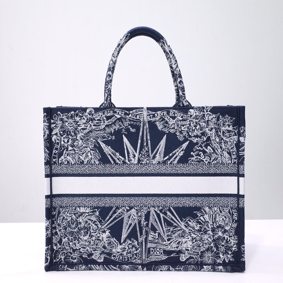 迪D家 Book Tote 復古印花圖 大號41.5cm