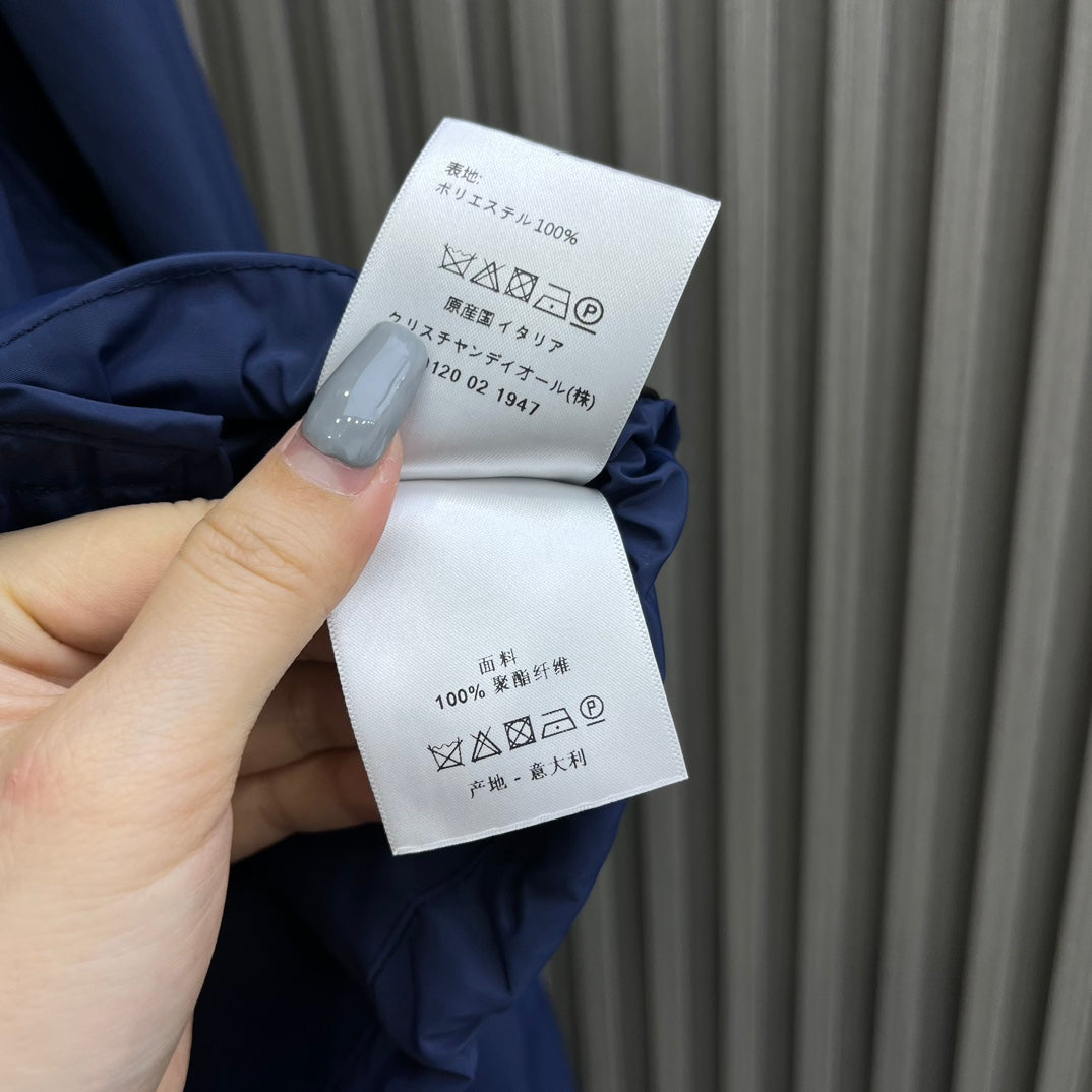 穆M家-2404 24新品薄款尼龍連帽套裝 藍色