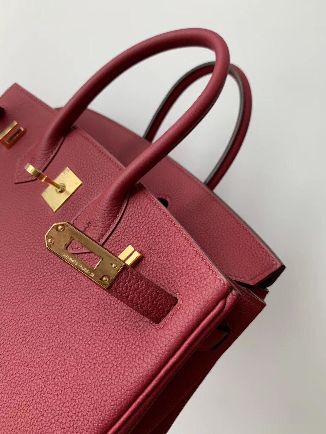 小愛款-Birkin 25 Togo K1 Rouge Grenat 紅色 金扣