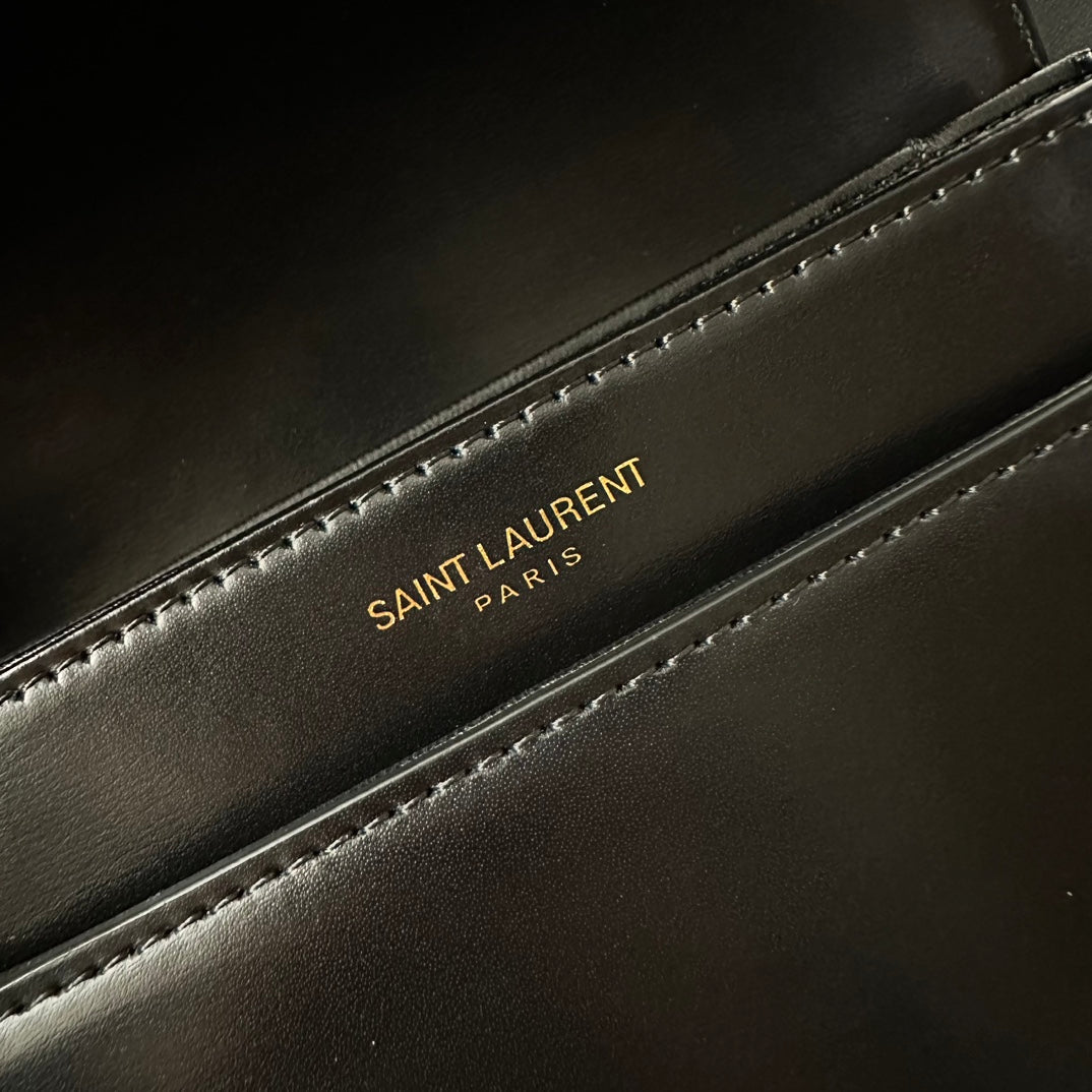 聖Y羅-BOX SAINT LAURENT 豆腐包 小號 黑色