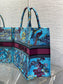 迪D家-Book Tote 2023春夏系列 動物園亮藍色 大號