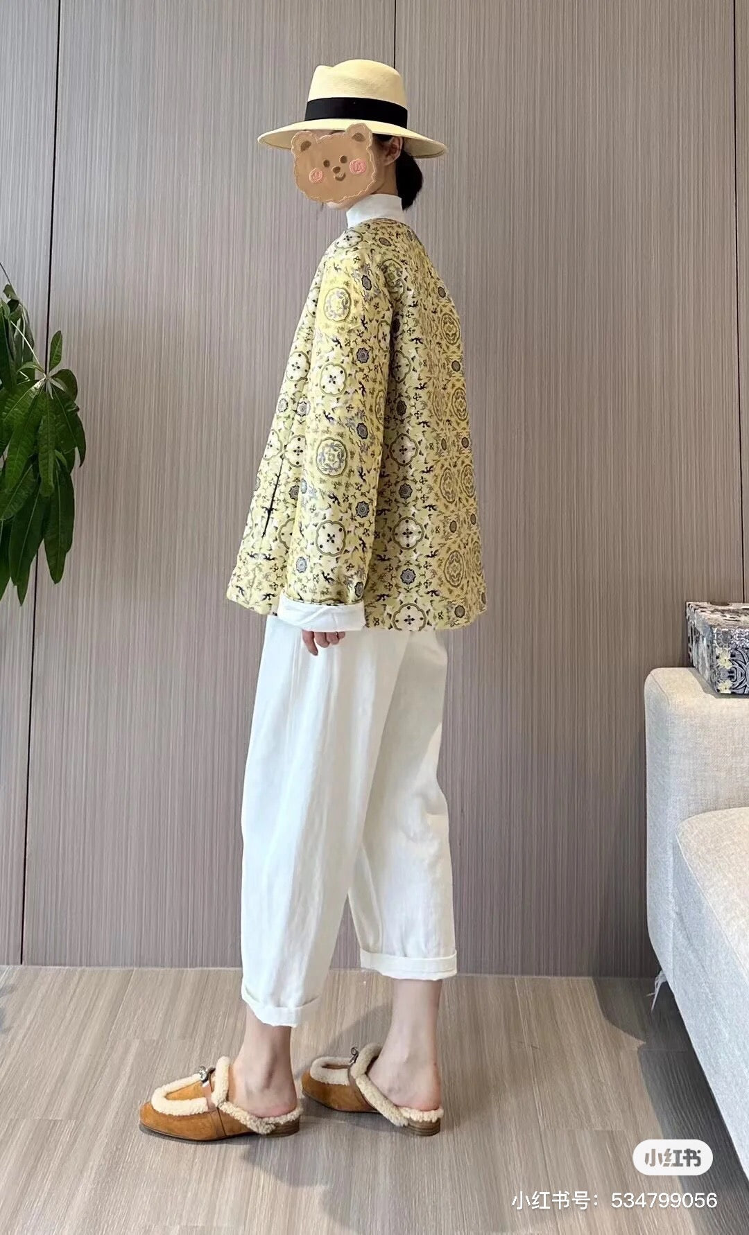 小愛款-2024 羊絨半拖鞋 咖啡色